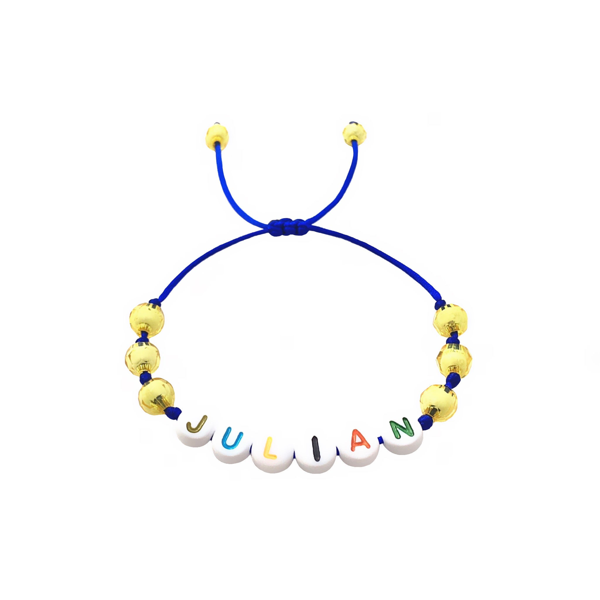 Bracelet JULIAN personnalisé avec prénom message texte logo