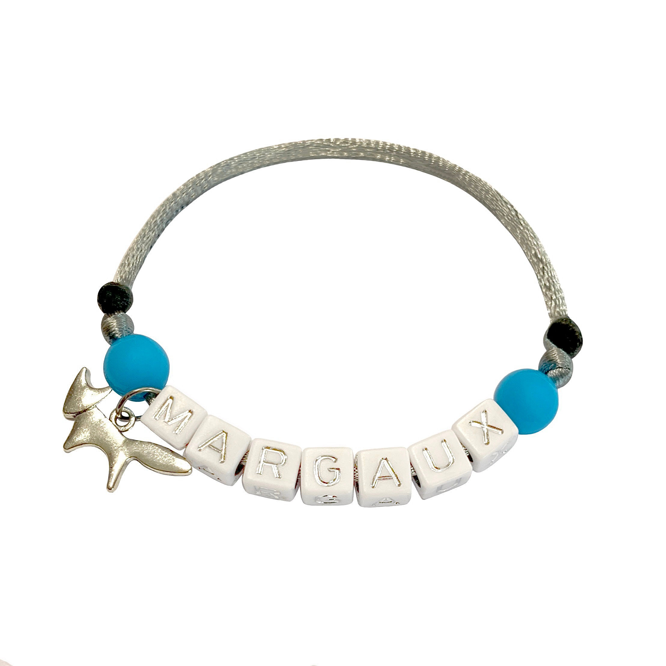 Bracelet personnalisable MARGAUX + pendentif Renard