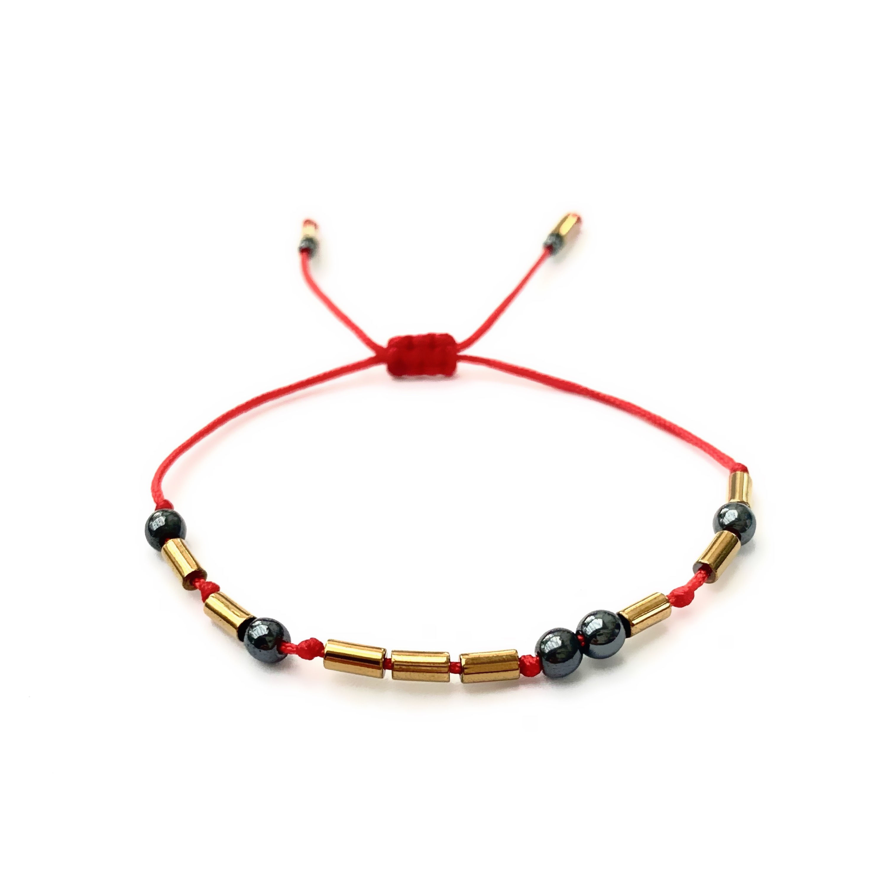 Bracelet anouk ALPHABET CODE MORSE Pierre Naturelle Hématite réversible ajustable réglable avec prénom, texte, log