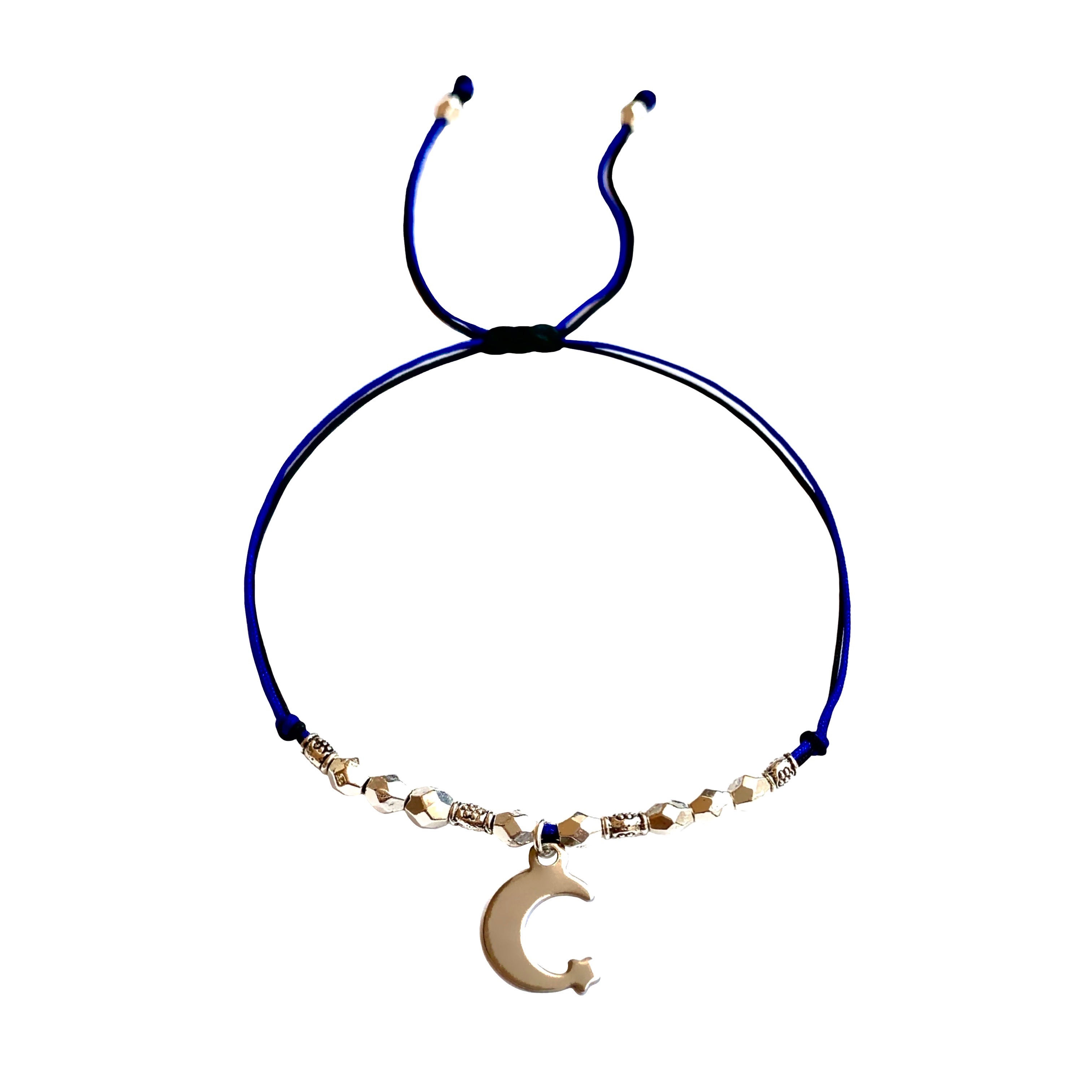 Bracelet à personnaliser pendentif acier inoxydable Lune Étoile Ramadan Islam
