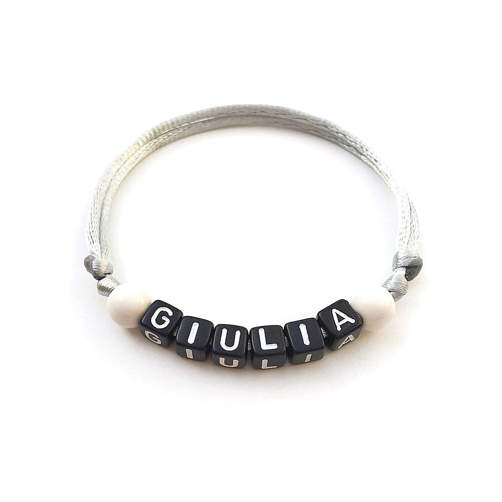 Bracelet GIULIA personnalisé réversible imperméable avec texte