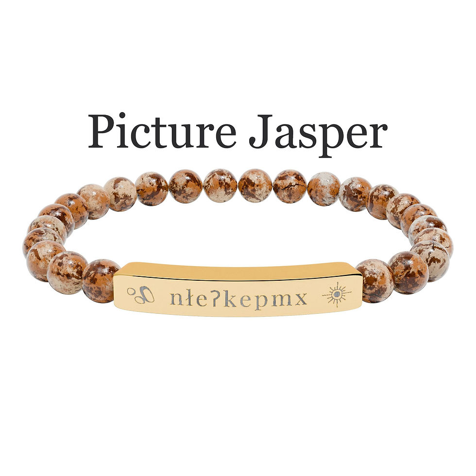 Thumbnail: Beaded "nłeʔkepmx" Pictograph Bracelet