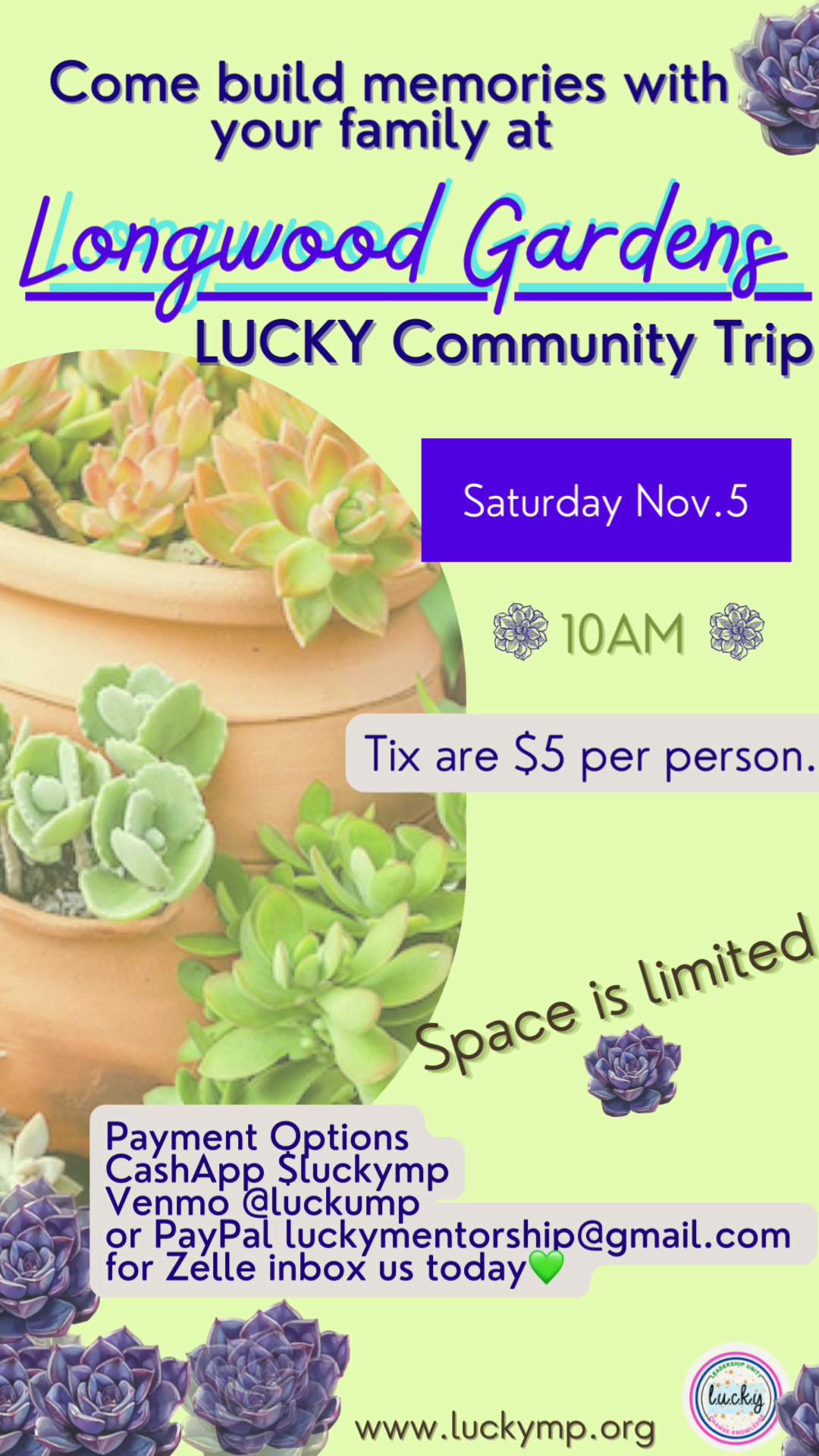 Longwood Gardens trip coming soon. Contact us today 267.416.9303 /message us with questions. 📞 content media