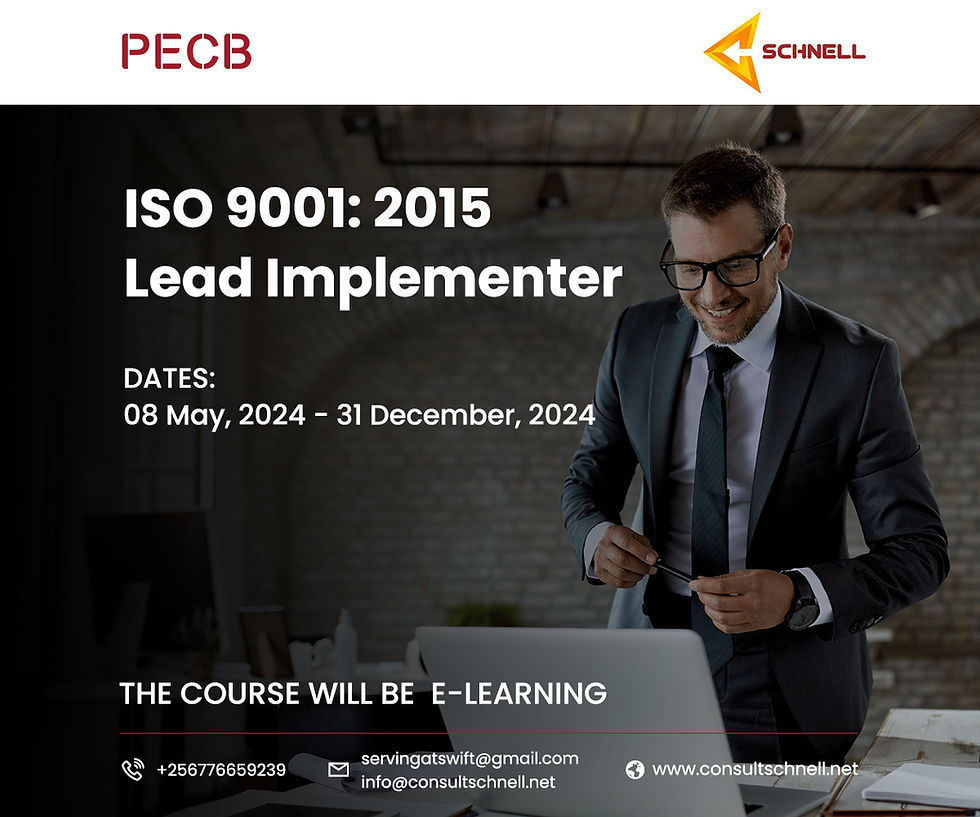 PECB ISO 9001:2015 ( Quality Management System ) Lead Implementer Training