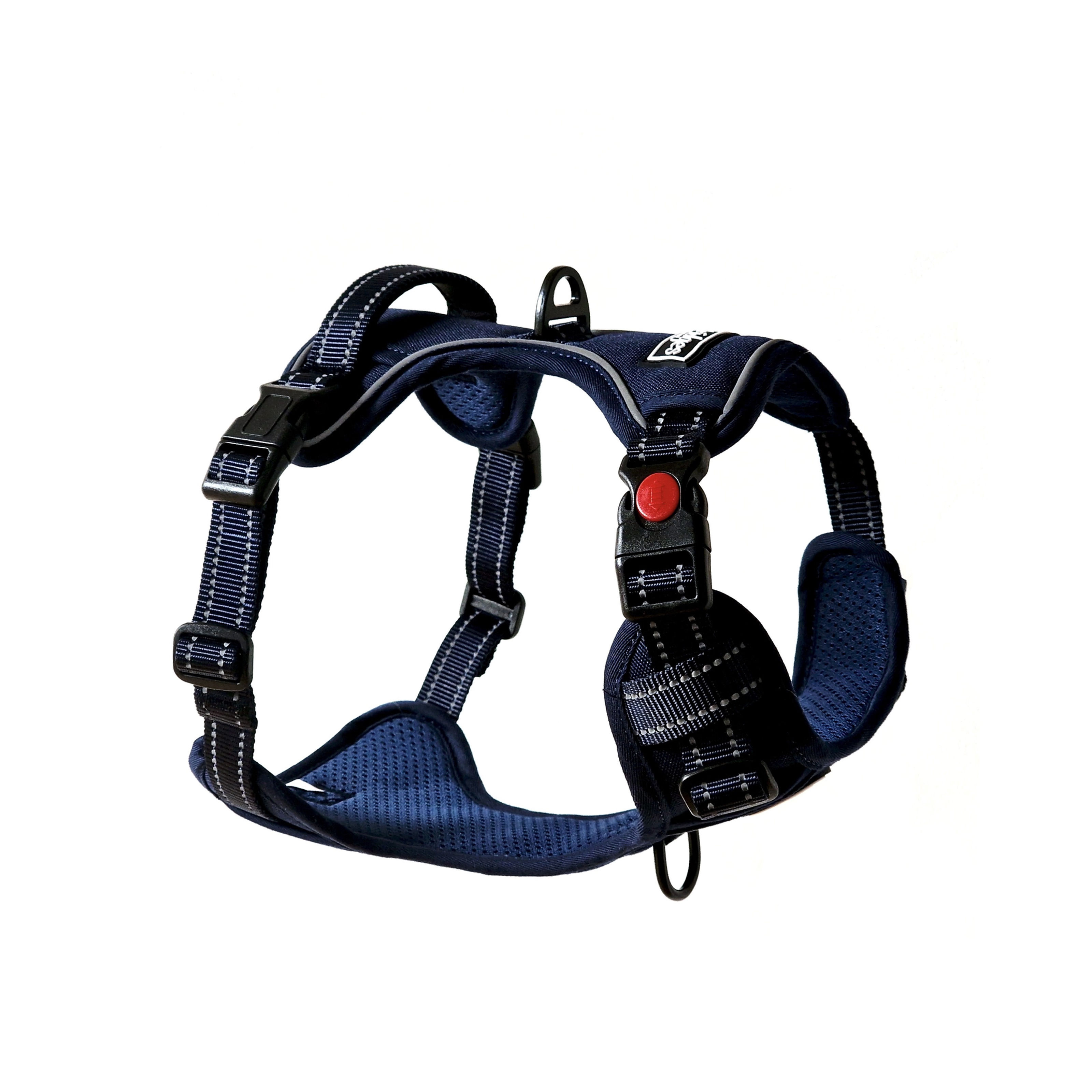Triple buckle premium dog harness | Dark Blue