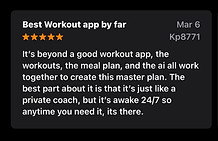 TrainAi user interface showcasing a list of AI-recommended personalized exercises.