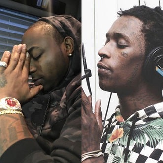Davido Hits The Studio With American Rapper Young Thug For Collaborative Effort.