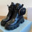 Miniatura: Women Boots Platform Chelsea Chunky Tread Sole Combat Martin Mid-calf Boots 35-4