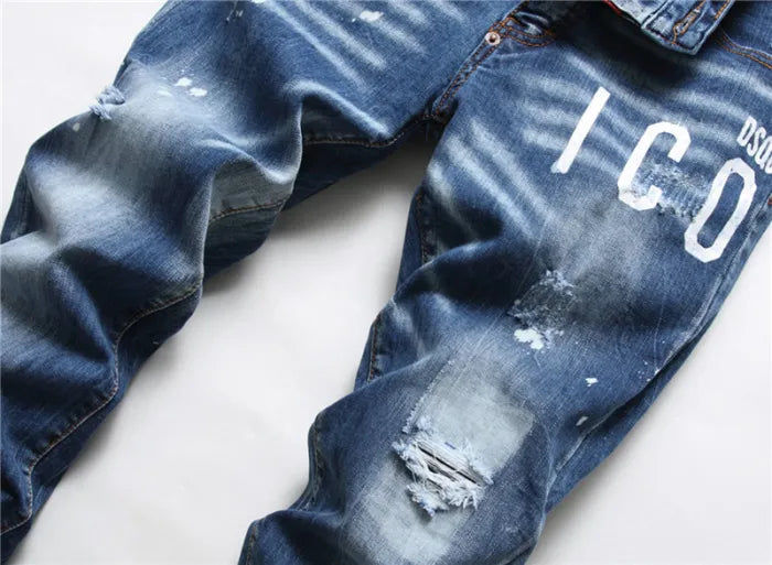 Miniatura: Men Classic Jeans Trousers Suit Pant Bottoms Joggers Clothes Women
