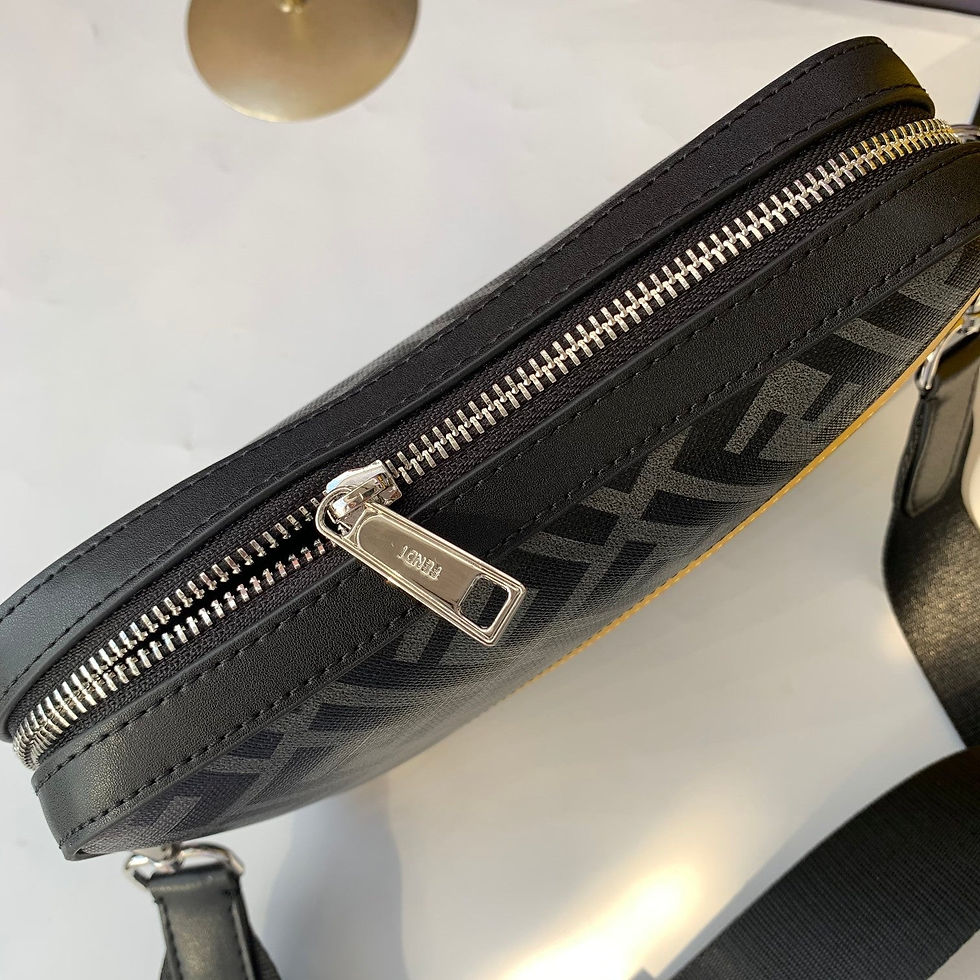 Miniatura: Men‘s Women's  Messenger Shoulder Bag Leather Black Cloth Crossbody Sling Handba