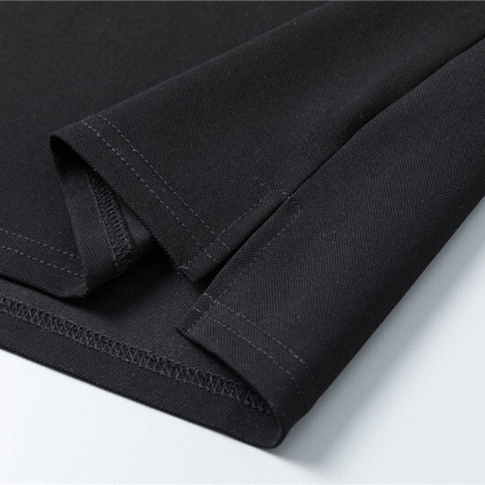 Miniatura: Men Women Lapel Collar T-shirt Short Sleeve Polo shirt Pullover Tops Sweatshirt 
