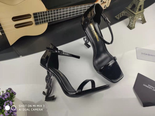 Miniatura: Women's Black Leather High Heel Slingback Sandals Pump Loafers Slip On Elegant M