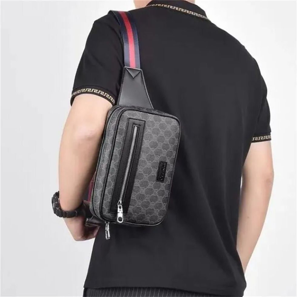 Miniatura: 2024Top Quality Men's Waist bags chest bag leather soft perfect craftsmanship ma