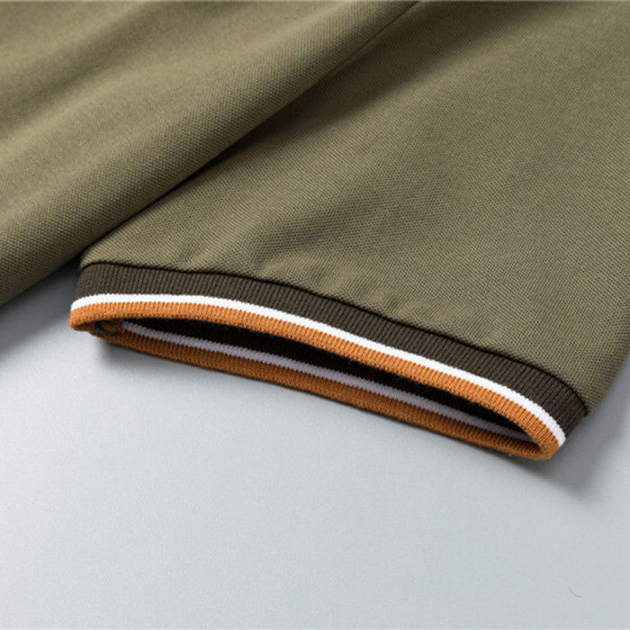 Miniatura: Men Women Lapel Collar T-shirt Short Sleeve Polo shirt Pullover Tops Sweatshirt 
