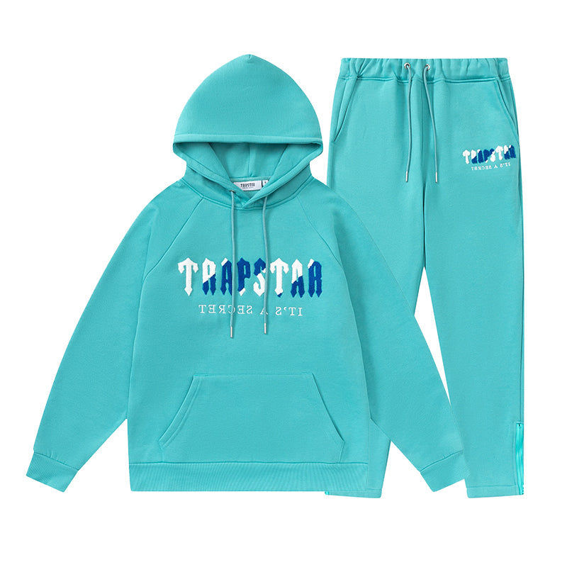 Miniatura: Women Men Two Piece Tracksuit Suit Hoodie Hooded Sweatshirt Pant Set Sweatwear