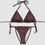 Miniatura: Women Two Piece Bikini Set Sport Bra Swimsuit Beach Thong Swimwear Bathing Suit 