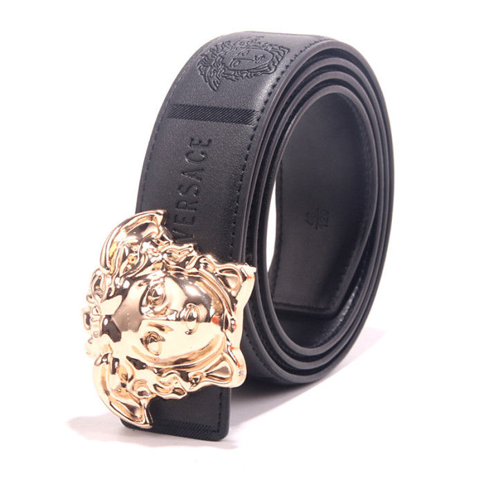 Miniatura: Women Men Belt Cowhide Leather Buckle Belt Unisex