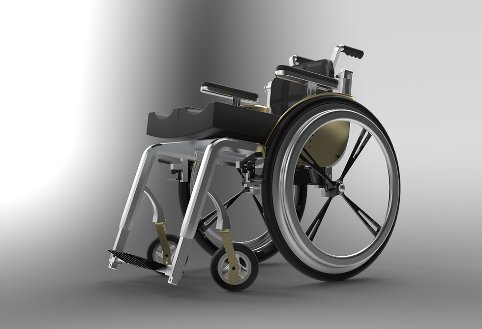 Wheel chair render