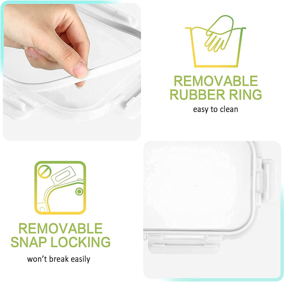 Miniaturbild: M MCIRCO Glass Meal Prep Containers 2 Compartment, 5 Packs 36 Oz, White