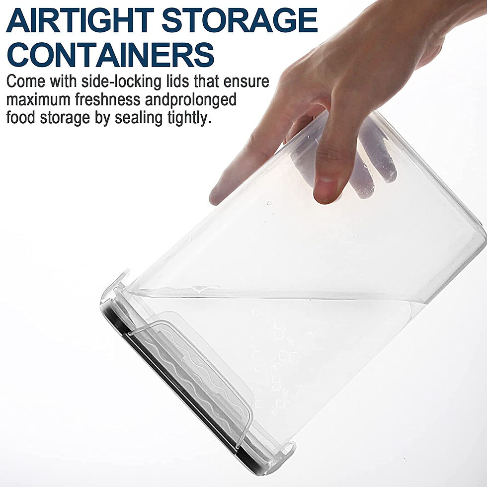 Thumbnail: BPA-Free Plastic Airtight Food Storage Containers, Set Of 25 Packs
