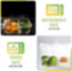 Thumbnail: M MCIRCO Glass Meal Prep Containers 2 Compartment, 5 Packs 36 Oz, White