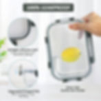 Thumbnail: M MCIRCO 10 Packs Glass Meal Prep Containers, 5-Pack 34 Oz, 5-Pack 13 OZ