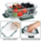 Thumbnail: MCIRCO 36 OZ Glass Meal Prep Containers, Three Compartment, 5 Packs