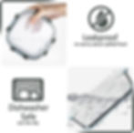 Thumbnail: M MCIRCO 30 Pieces Glass Food Storage Containers with Snap Locking Lids, Gray