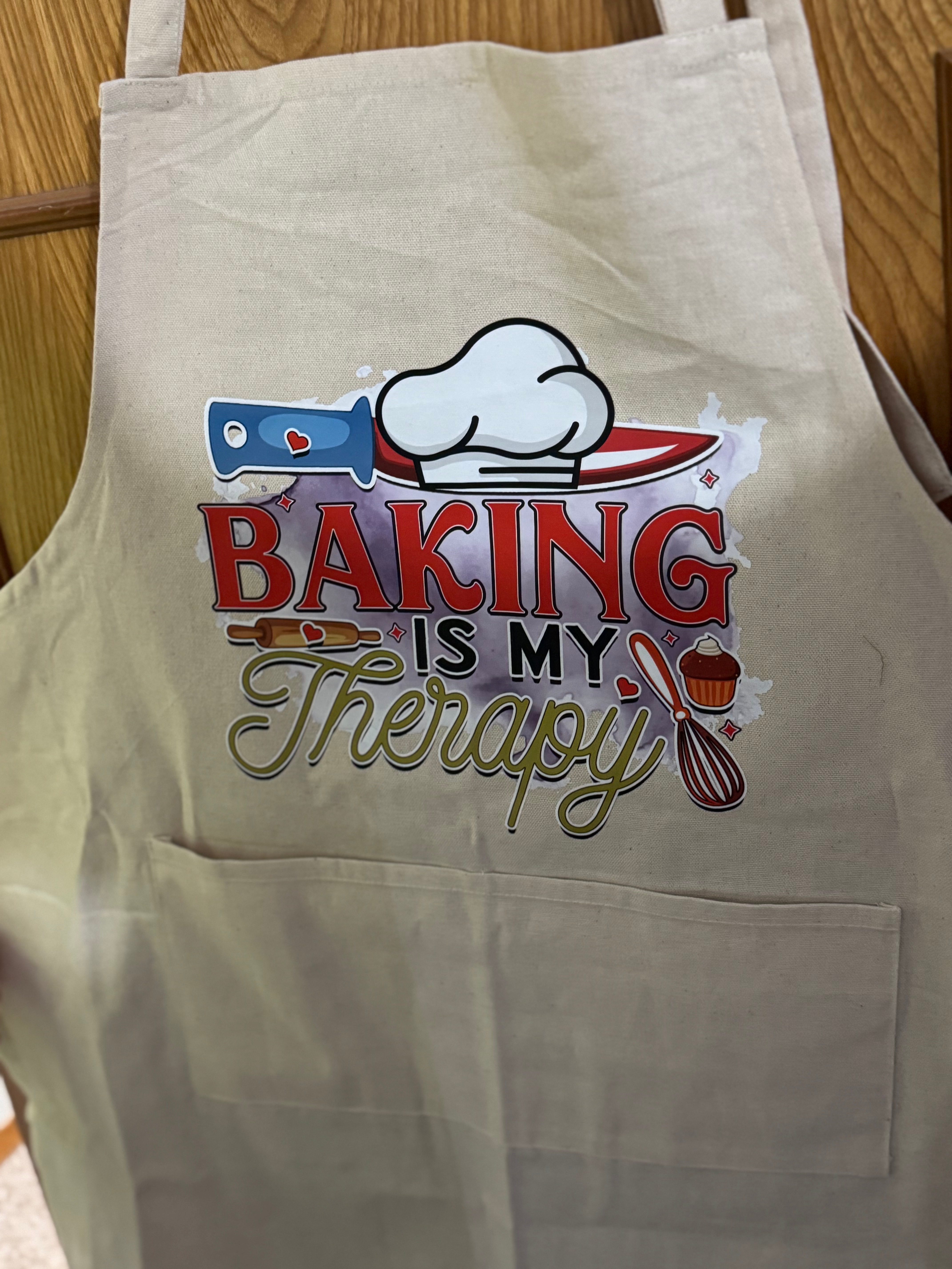 Baking Is My Therapy Apron