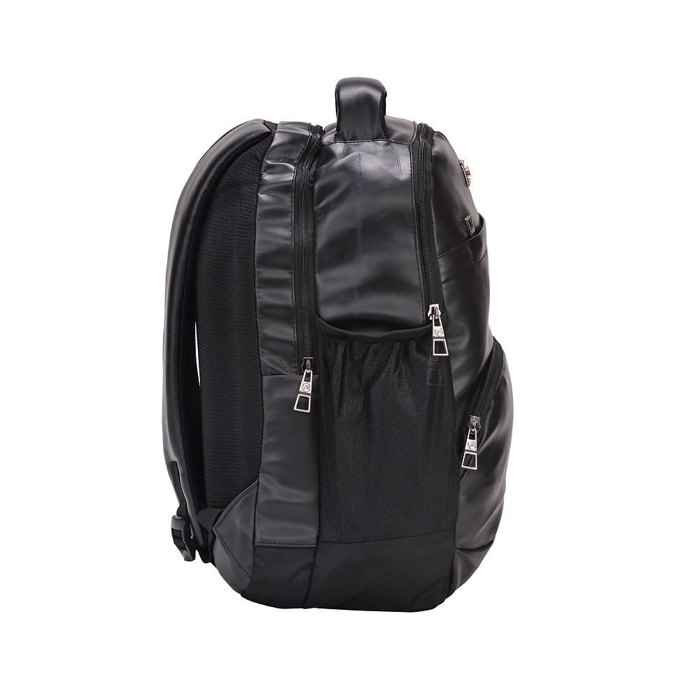 Thumbnail: Times Vegan Leather Backpack (Black)