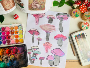 Terrific Toadstools: A Free Toadstool/Mushroom Colouring Page + Two Fun Craft Projects Too!
