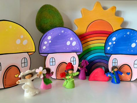 Magical Rainbow Fairy Small World Play + Fairy Sensory Tray
