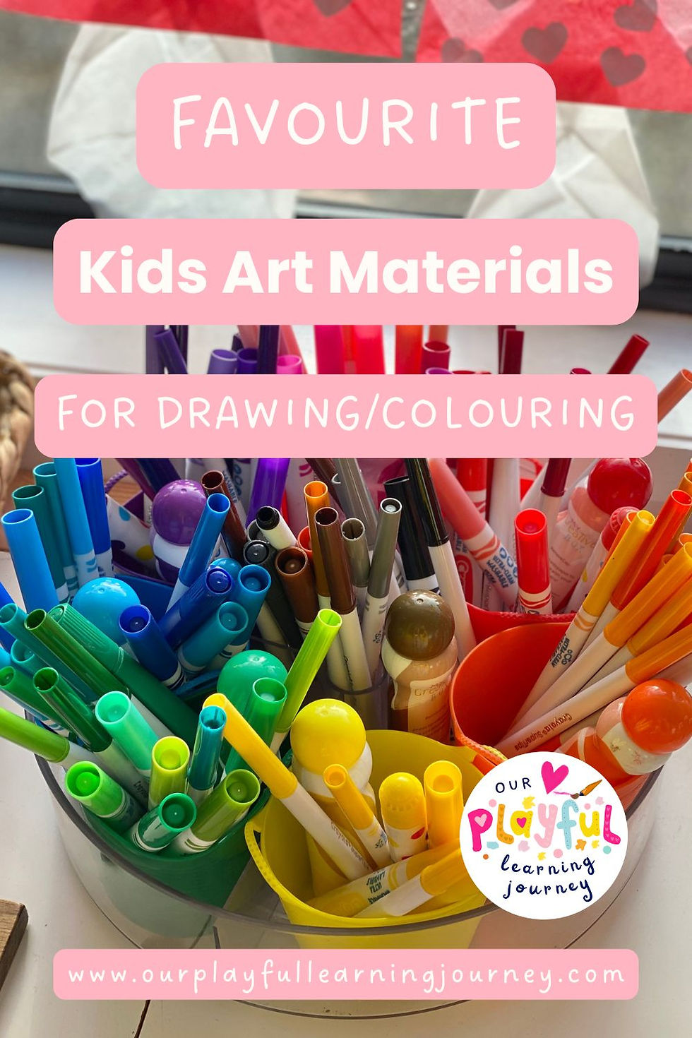 favourite art materials for kids for drawing and colouring - Crayola textas