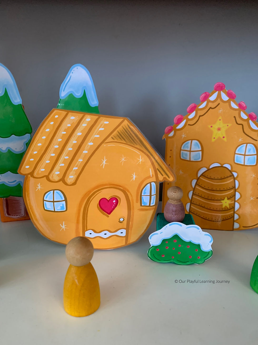 Thumbnail: Gingerbread House Printable for Small World Play and Sensory Play