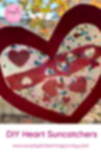 DIY heart windown suncatchers for kids craft project