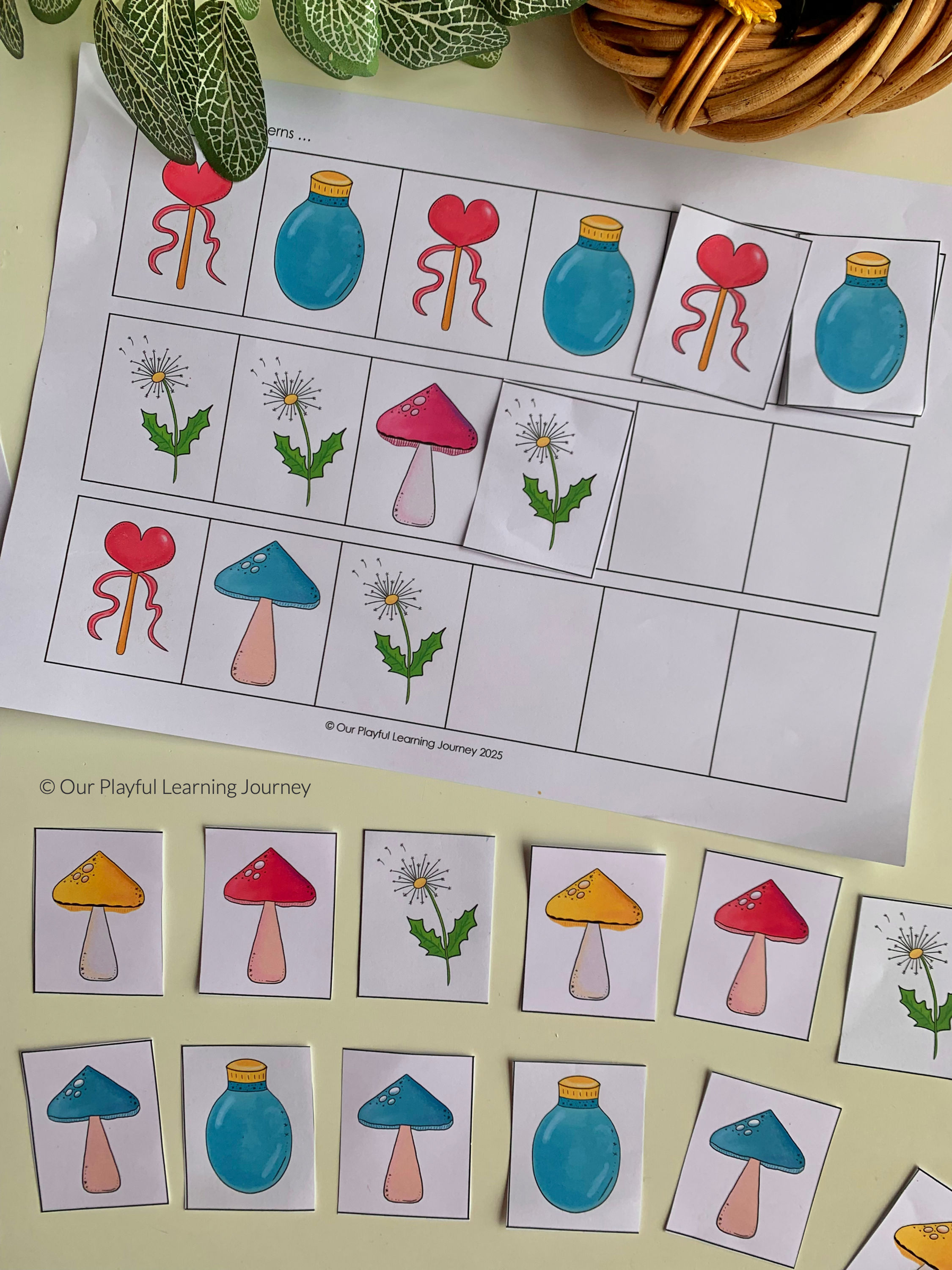 maths printable for kids - early years math patterning, ordering numbers to 10, addition to 5 and 10, ordering size