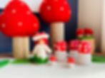 DIY craft project for kids - cork toadstools for small world play