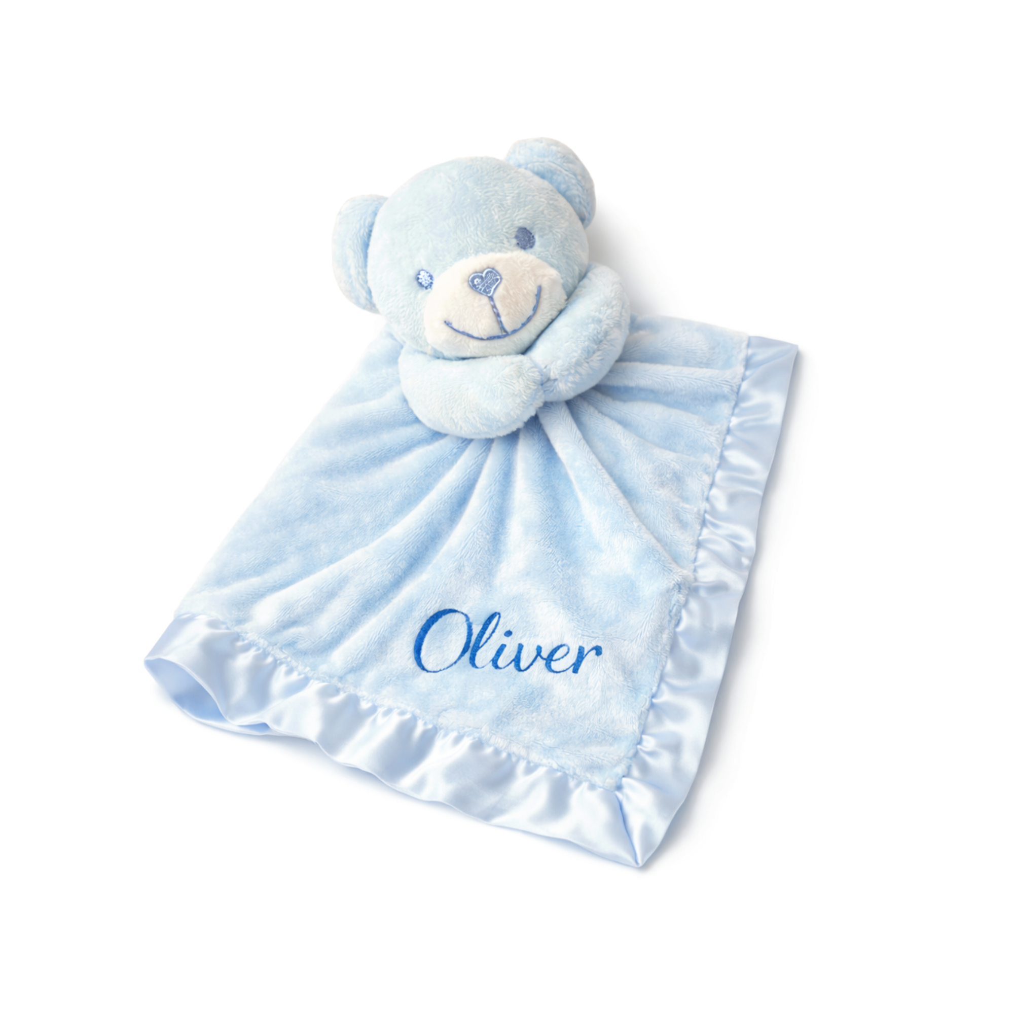 Personalised Baby Comforter Blanket with Embroidered Name