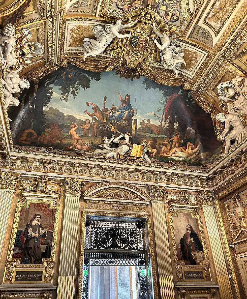 Part of the Royal Room inside the Louvre! 