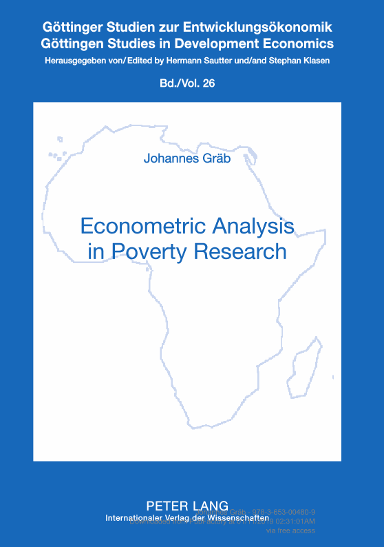 Econometric Analysis in Poverty Research
