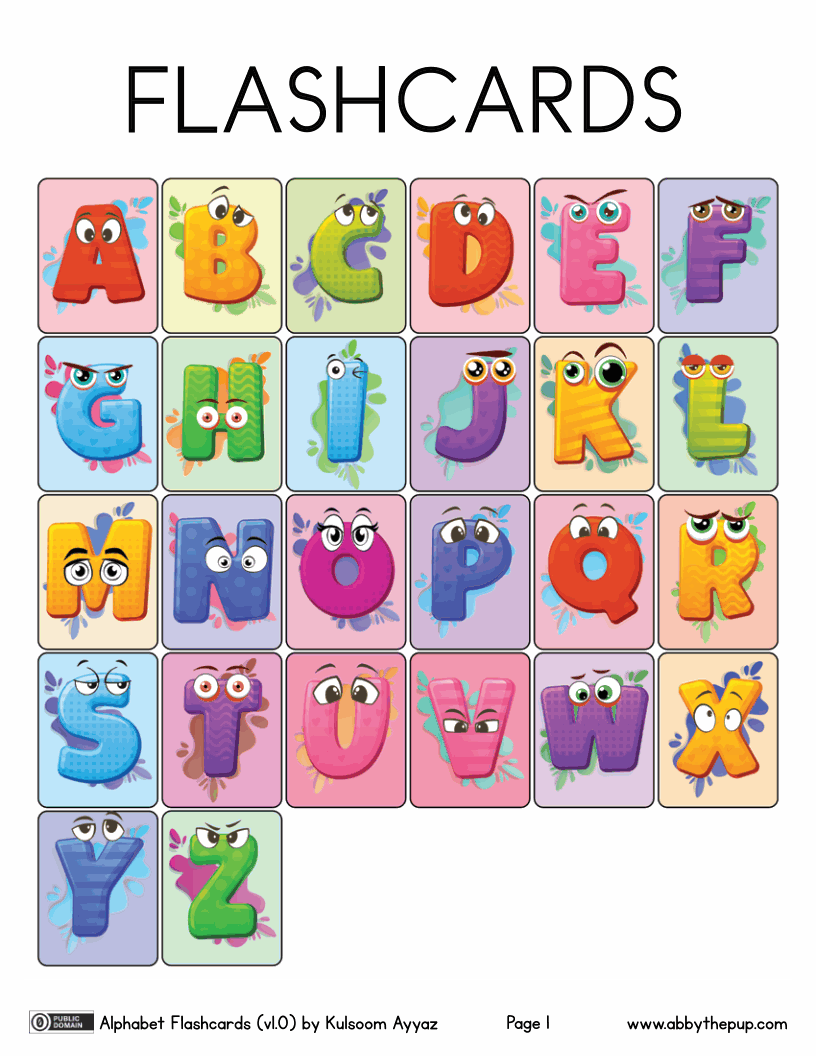 Alphabet Flashcards (24p)