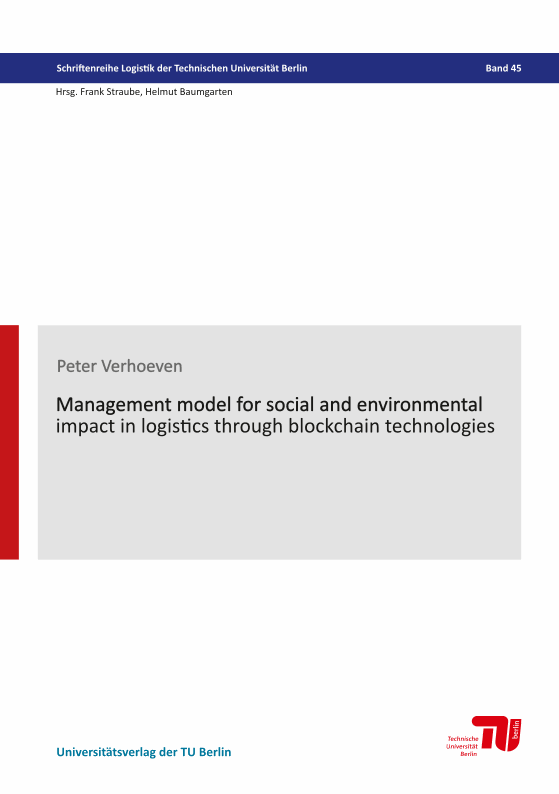 Management model for social and environmental impact in logistics through blockchain technologies