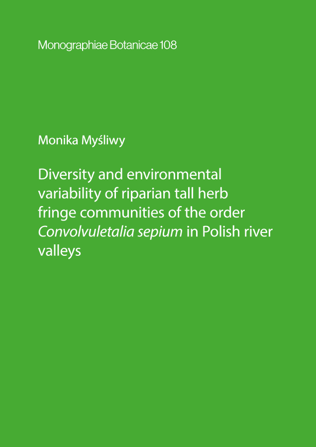 Diversity and environmental variability of riparian tall herb fringe communities of the order Convolvuletalia sepium in Polish river valleys