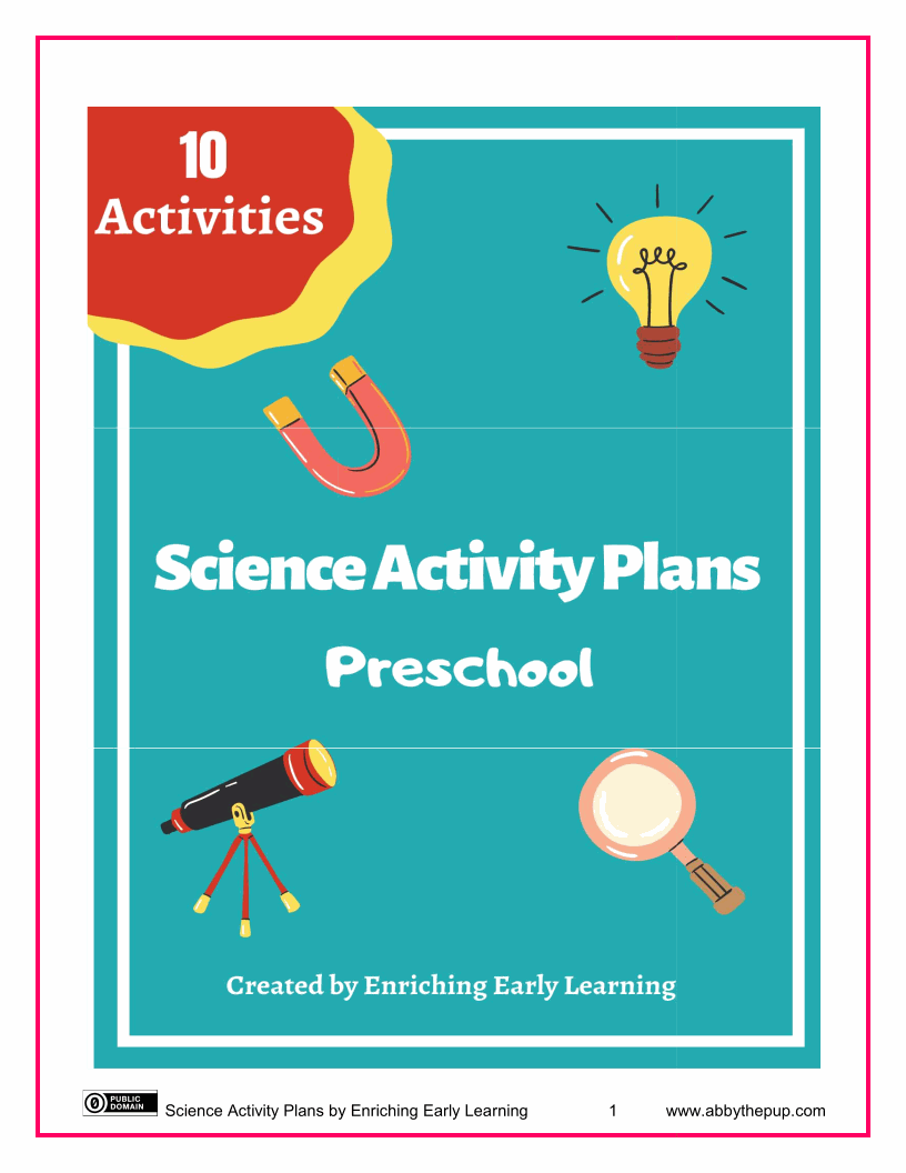 Science Activity Plans (12p)