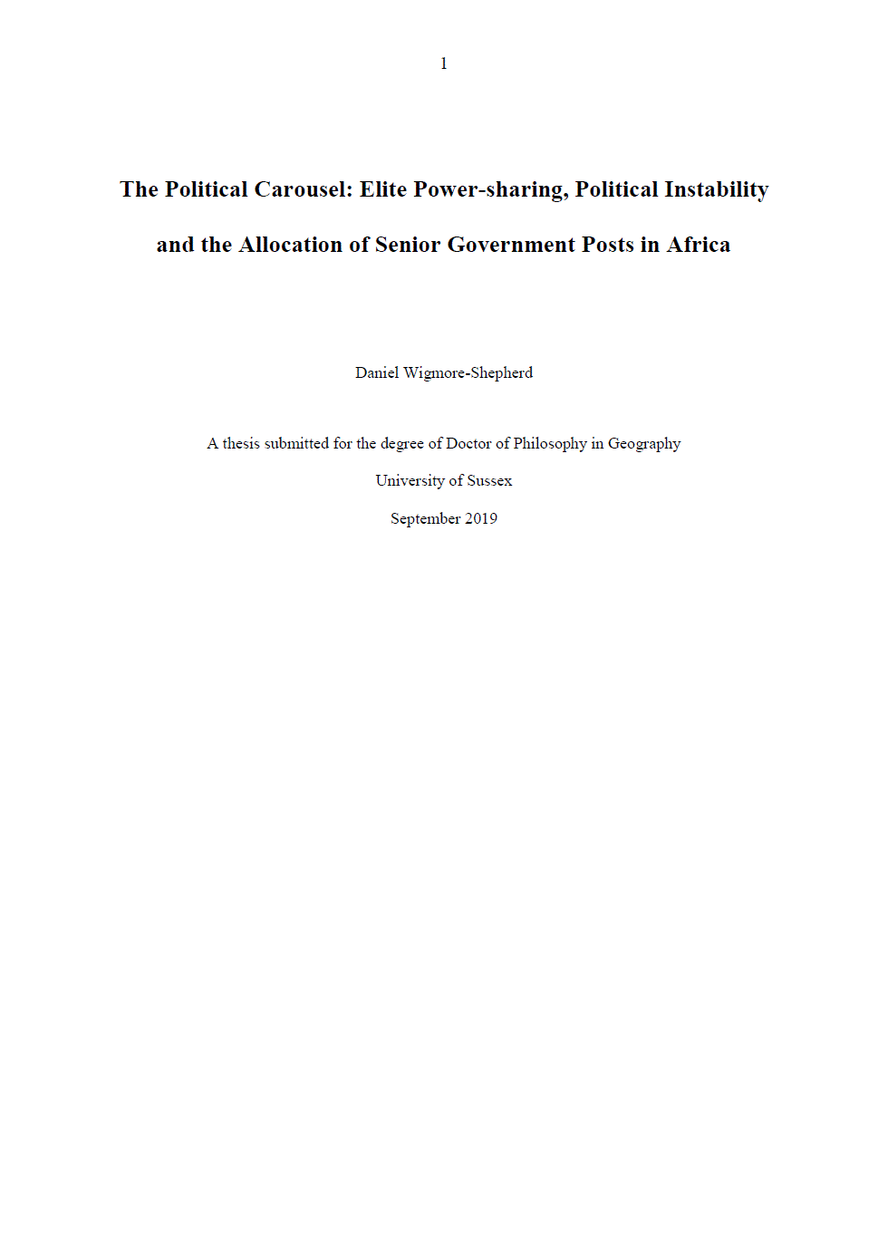 The Political Carousel