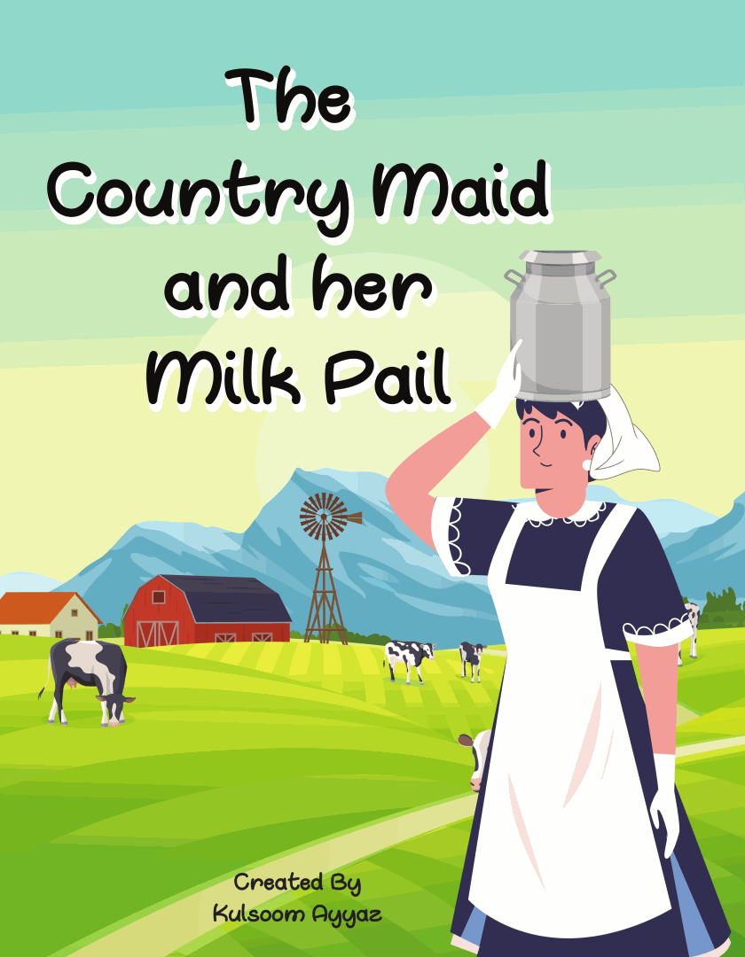 The Country Maid and her Milk Pail (10p)