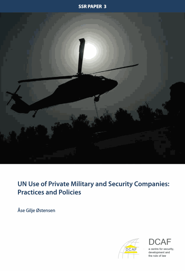 UN Use of Private Military and Security Companies