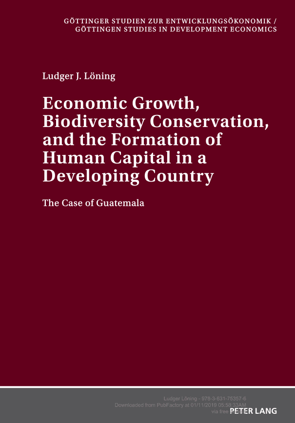Economic Growth, Biodiversity Conservation, and the Formation of Human Capital in a Developing Country