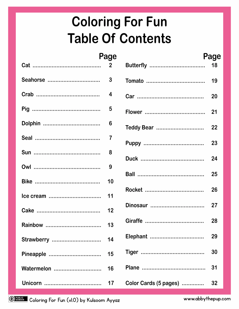 Coloring for Fun (36p)