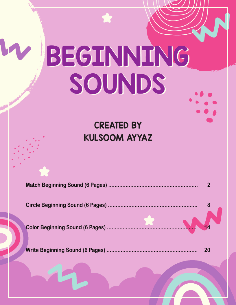 Beginning Sounds (25p)